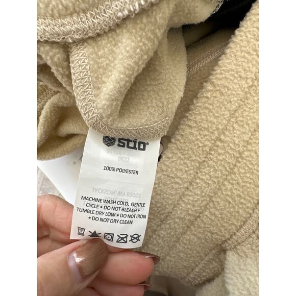 Stio Men's Tan/Beige Turpin Fleece Jogger Pants, Size L, NWT - Picture 7 of 7